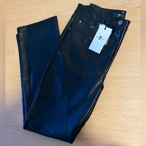 NWT 7 For All Mankind Pleather Pant